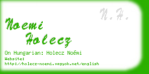 noemi holecz business card